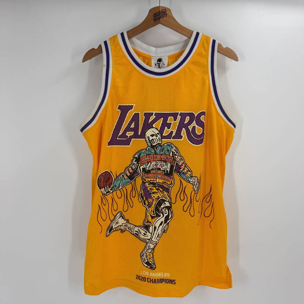 Warren Lotas WL Lebron James 2020 NBA Los Angeles Lakers Champions Jersey M